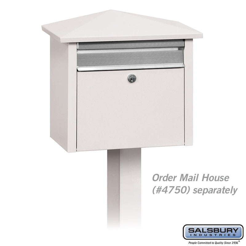 Salsbury Mail House Post - In-Ground Mounted