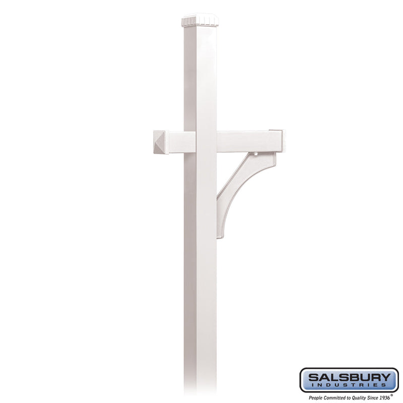 Salsbury Deluxe Mailbox Post - 1 Sided - In-Ground Mounted