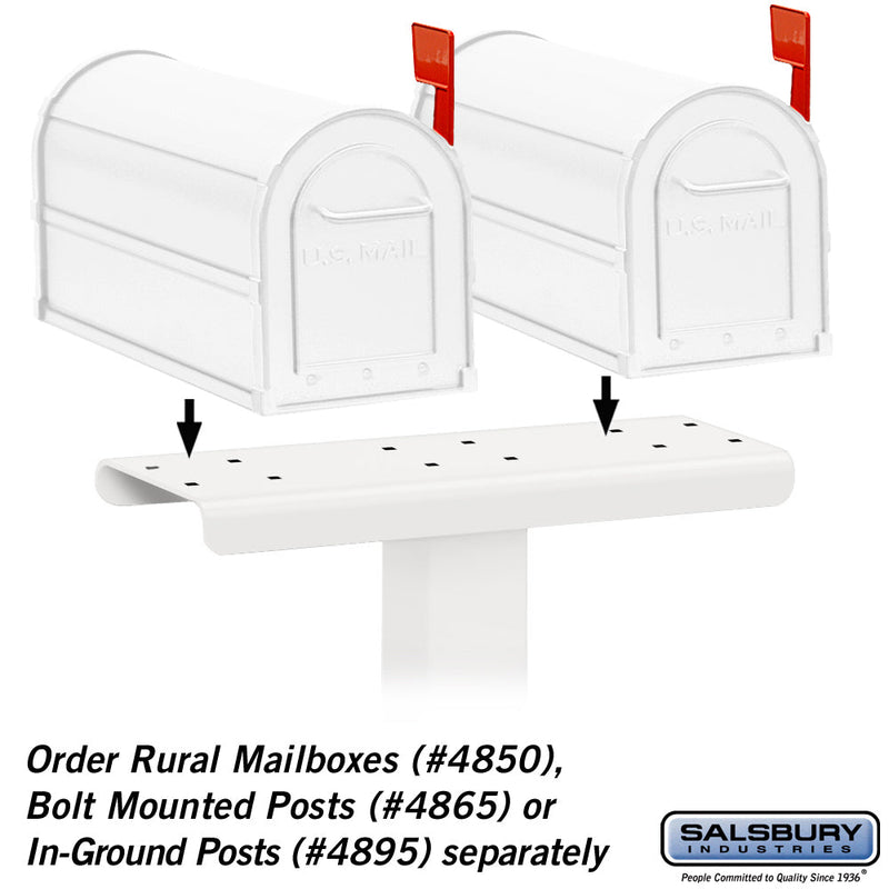 Salsbury Spreader - 2 Wide - for Rural Mailboxes and Townhouse Mailboxes