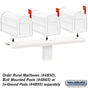 Salsbury Spreader - 3 Wide - for Rural Mailboxes and Townhouse Mailboxes