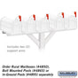 Salsbury Spreader - 5 Wide with 2 Supporting Arms - for Rural Mailboxes