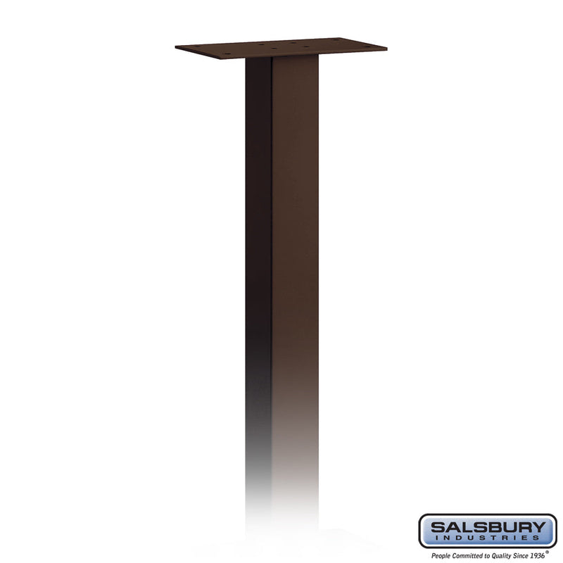 Salsbury Standard Mailbox Post - In-Ground Mounted - Bronze