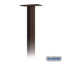 Salsbury Standard Mailbox Post - In-Ground Mounted - Bronze