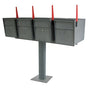 Mail Boss Ultimate High Security Locking Quadruple Mailbox & Post Package