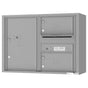 Florence 4C Horizontal Mailbox - 2 Doors, 1 Parcel Locker - 6 Doors High Private Access