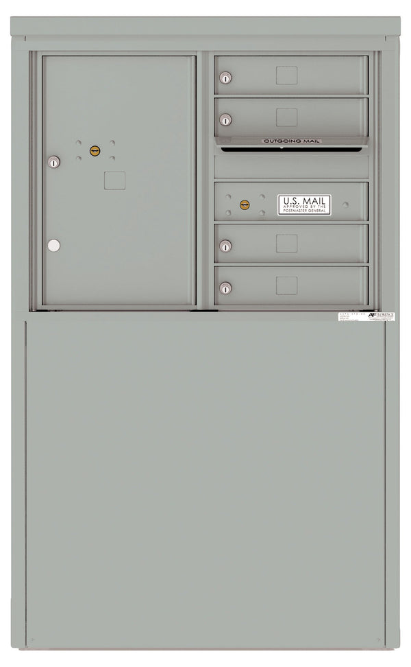 Florence 4C Mailbox Depot - 4 Doors, 1 Parcel Locker - 6 Doors High Private Access