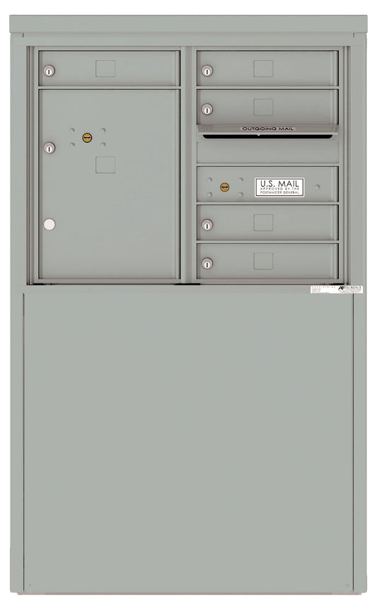 Florence 4C Mailbox Depot - 5 Doors, 1 Parcel Locker - 6 Doors High Private Access