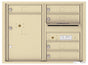 Front Loading Double Column Commercial Mailbox with 5 Tenant Doors and 1 Parcel Locker-Sandstone (SD)