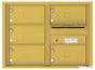 Front Loading Double Column Commercial Mailbox with 5 Tenant Compartments-Gold Speck (GS)