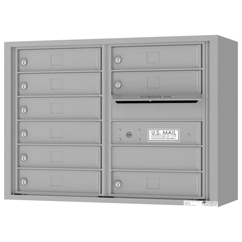Florence 4C Horizontal Mailbox - 9 Doors - 6 Doors High Private Access