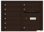 Front Loading Double Column Commercial Mailbox with 9 Tenant Doors-Dark Bronze (DB)