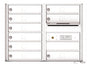 Front Loading Double Column Commercial Mailbox with 9 Tenant Doors-White (WH)