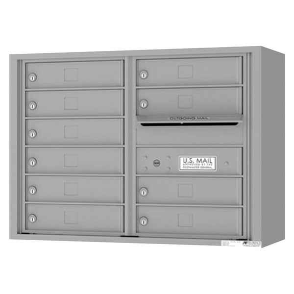 Florence 4C Horizontal Mailbox - 10 Doors - 6 Doors High Private Access