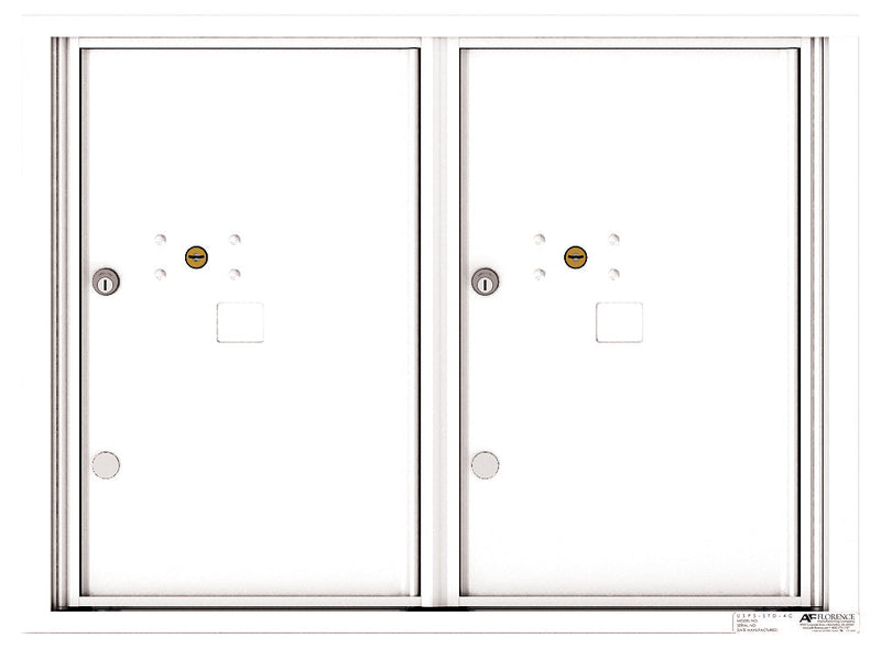 Front Loading Commercial Extra-Large Parcel Lockers-White (WH)