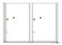 Front Loading Commercial Extra-Large Parcel Lockers-White (WH)