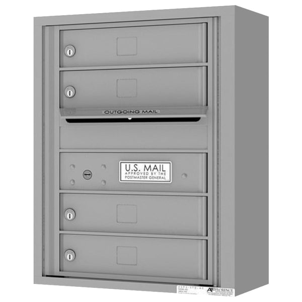 Florence 4C Horizontal Mailbox - 4 Doors - 6 Doors High Private Access