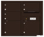 Front Loading Double Column Commercial Mailbox with 5 Tenant Doors-Dark Bronze (DB)