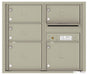 Front Loading Double Column Commercial Mailbox with 5 Tenant Doors-Postal Grey (PG)