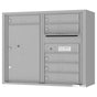 Florence 4C Horizontal Mailbox - 6 Doors, 1 Parcel Locker - 7 Doors High Private Access