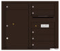Front Loading Double Column Commercial Mailbox with 6 Tenant Doors and 1 Parcel Locker-Dark Bronze (DB)