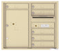 Front Loading Double Column Commercial Mailbox with 6 Tenant Doors and 1 Parcel Locker-Sandstone (SD)