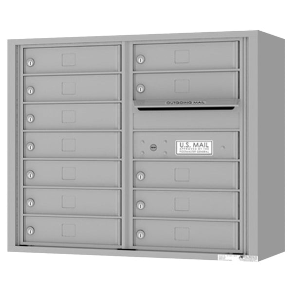 Florence 4C Horizontal Mailbox - 12 Doors - 7 Doors High Private Access
