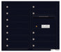 Front Loading Double Column Commercial Mailbox with 12 Tenant Doors-Black (BK)