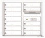 Front Loading Double Column Commercial Mailbox with 12 Tenant Doors-White (WH)
