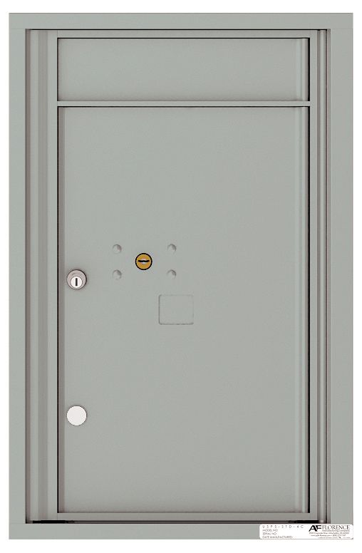 Florence 4C Horizontal Mailbox - 1 Parcel Locker - 7 Doors High USPS Access