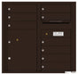 Front Loading Commercial Mailbox with 9 Tenant Compartments and 1 Parcel Locker-Dark Bronze (DB)