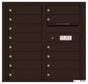 Front Loading Commercial Mailbox with 14 Tenant Compartments-Dark Bronze (DB)