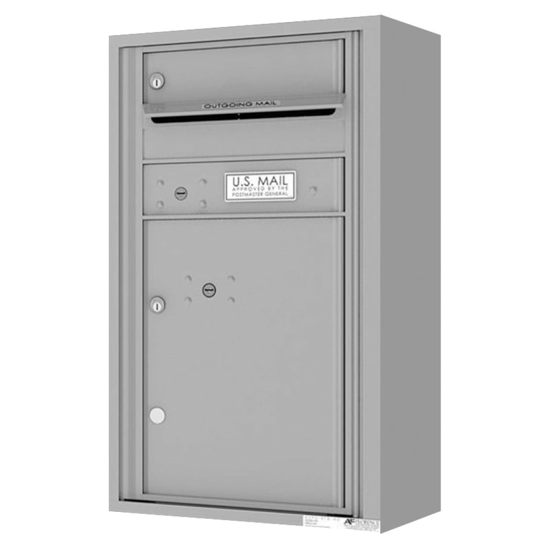 Florence 4C Horizontal Mailbox - 1 Door, 1 Parcel Locker - 8 Doors High Private Access