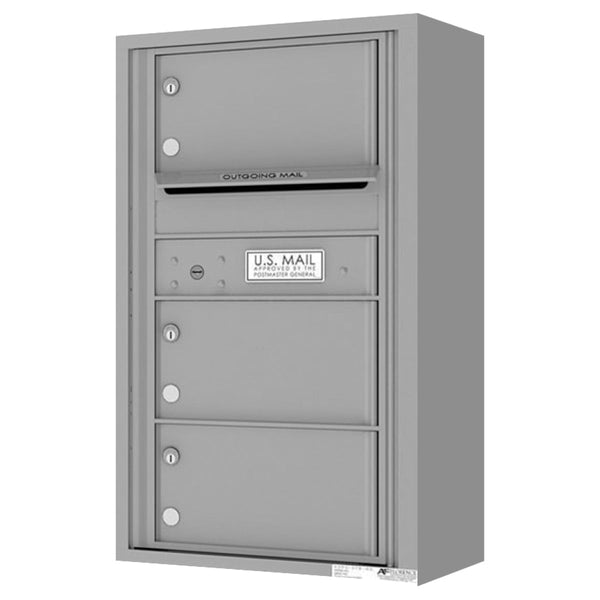 Florence 4C Horizontal Mailbox - 3 Doors - 8 Doors High Private Access