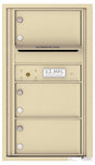 Front Loading Commercial Mailbox with 3 Tenant Compartments-Sandstone (SD)