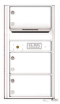 Front Loading Commercial Mailbox with 3 Tenant Compartments-White (WH)