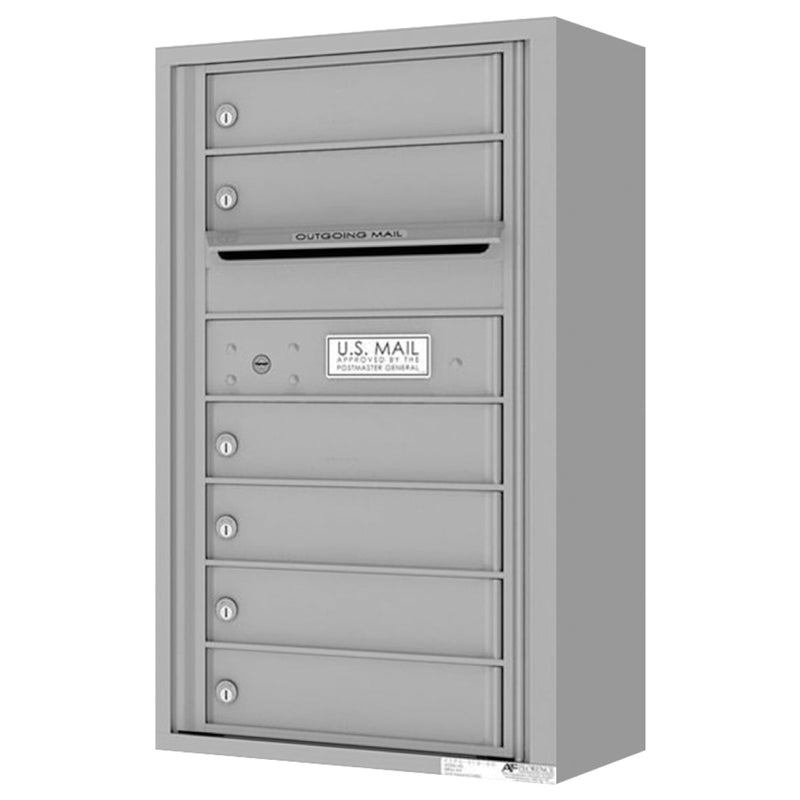 Florence 4C Horizontal Mailbox - 6 Doors - 8 Doors High Private Access