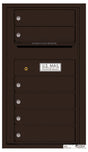 Front Loading Commercial Mailbox with 6 Tenant Compartments-Dark Bronze (DB)