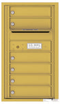 Front Loading Commercial Mailbox with 6 Tenant Compartments-Gold Speck (GS)