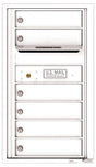 Front Loading Commercial Mailbox with 6 Tenant Compartments-White (WH)