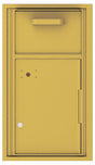 Versatile Front Loading Single Column Mailbox Collection Drop Box with Pull Down Hopper - 4C08S-HOP-Gold Speck (GS)