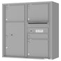 Florence 4C Horizontal Mailbox - 4 Doors, 1 Parcel Locker - 9 Doors High Private Access
