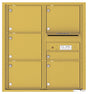 Versatile Front Loading Double Column Commercial Mailbox with 6 Tenant Compartments and Outgoing Mail Slot-Gold Speck (GS)