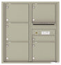 Versatile Front Loading Double Column Commercial Mailbox with 6 Tenant Compartments and Outgoing Mail Slot-Postal Grey (PG)