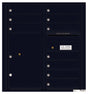 Versatile Front Loading Double Column Commercial Mailbox with 10 Tenant Doors and 1 Parcel Locker-Black (BK)