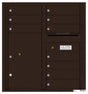 Versatile Front Loading Double Column Commercial Mailbox with 10 Tenant Doors and 1 Parcel Locker-Dark Bronze (DB)
