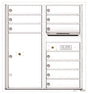 Versatile Front Loading Double Column Commercial Mailbox with 10 Tenant Doors and 1 Parcel Locker-White (WH)
