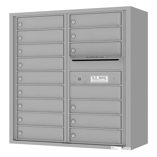 Florence 4C Horizontal Mailbox - 15 Doors - 9 Doors High Private Access
