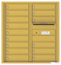 Versatile Front Loading Double Column Commercial Mailbox with 15 Tenant Doors and Outgoing Mail Slot-Gold Speck (GS)