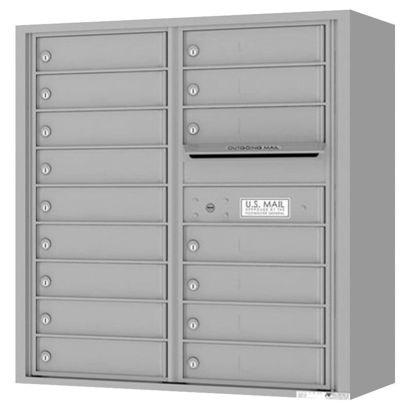 Florence 4C Horizontal Mailbox - 16 Doors - 9 Doors High Private Access