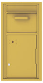 Versatile Front Loading Single Column Mailbox Collection Drop Box with Pull Down Hopper - 4C09S-HOP-Gold Speck (GS)
